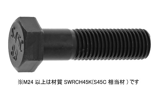 8.8六角ボルト(半ねじ・S45C)