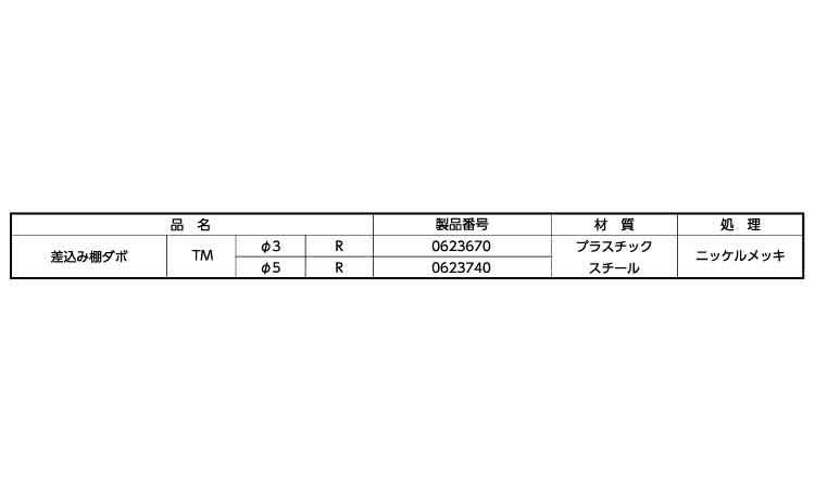 差込み棚ダボＴＭ(Ｒ)　ムラコシ製規格