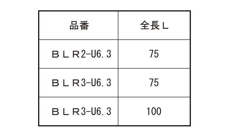 BLRビットU6．3規格