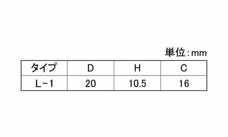 ナイロン化粧ネジ(黒)L1規格