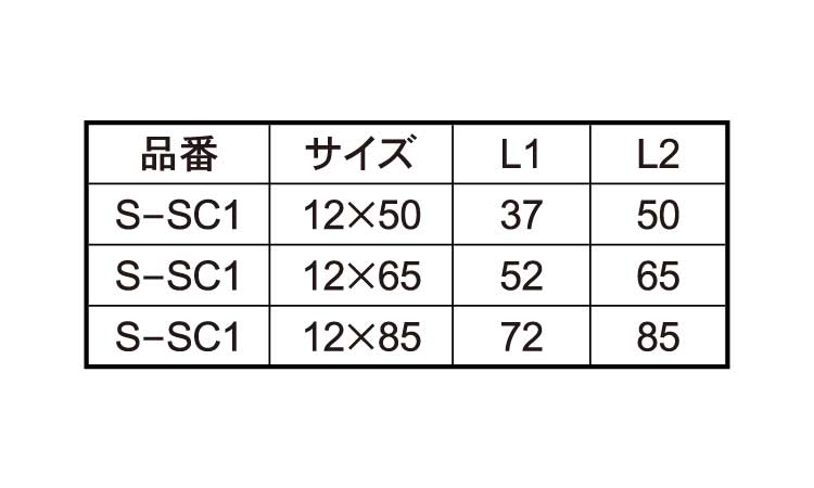 アジャストボルト(－)付規格