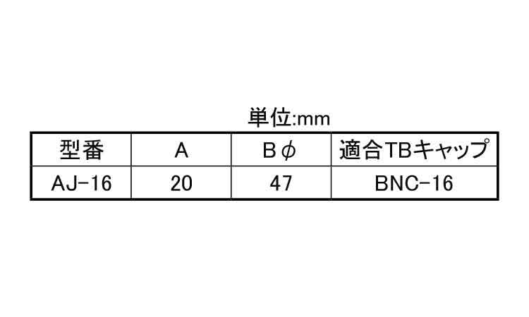 Bキャップ用アジャスター(グレー)規格