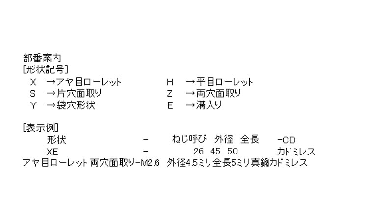 成型時インサート(ＸＺ・両面取り)規格