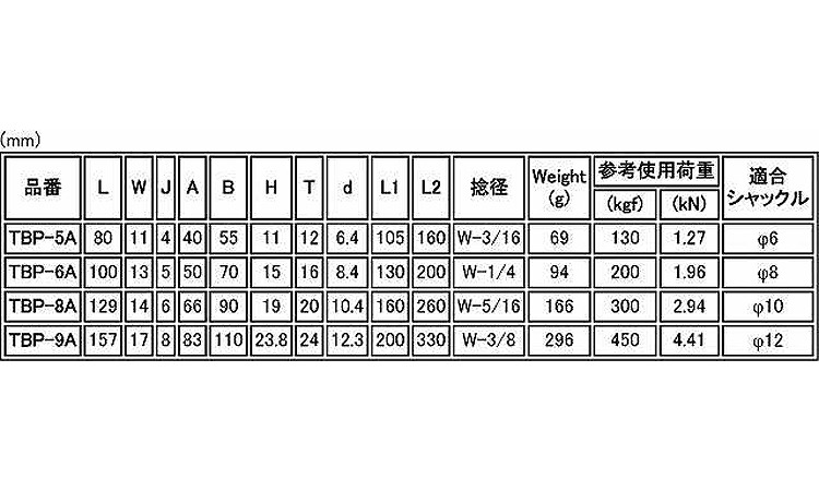 パイプターンバックル(A＆A)規格