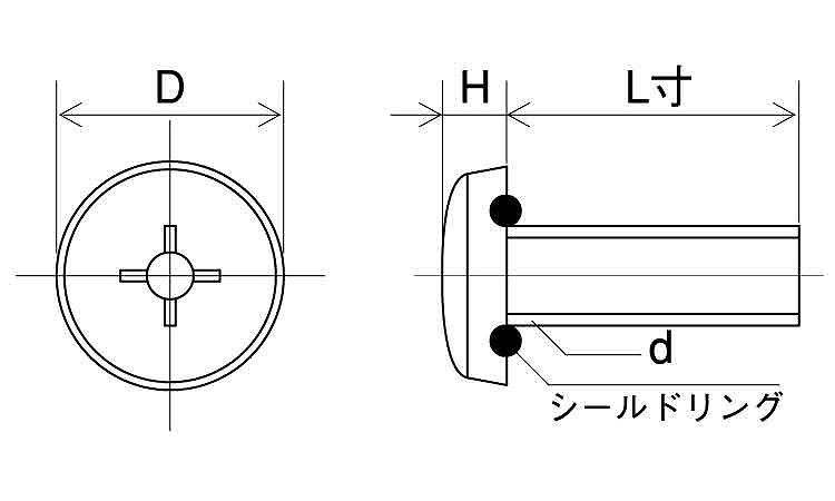(＋)シールビス(バインド)図面