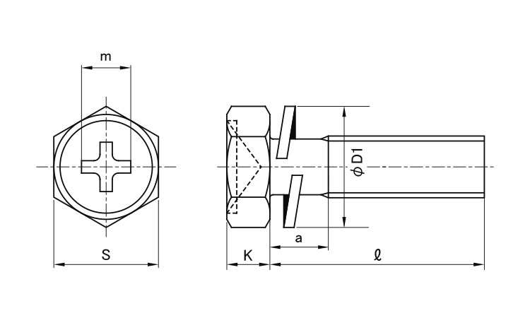 (＋)アプセット小ねじP＝2図面