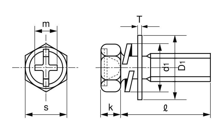(＋－)アプセット小ねじP＝3図面