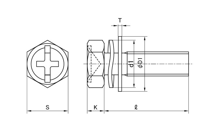 (＋－)アプセット小ねじSP＝3図面