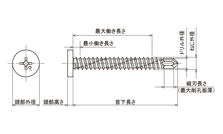 ピアス(ヒラ)図面