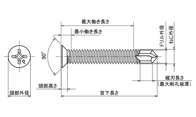 ピアス皿　小頭(D＝7(細目)図面