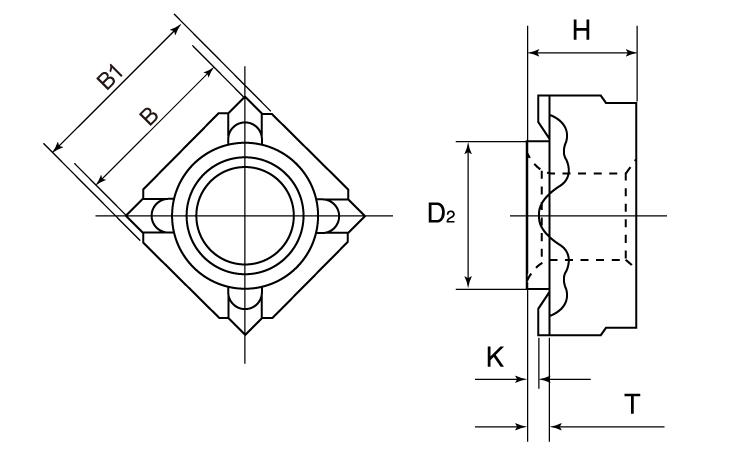 パイロナット(新城製作所)図面