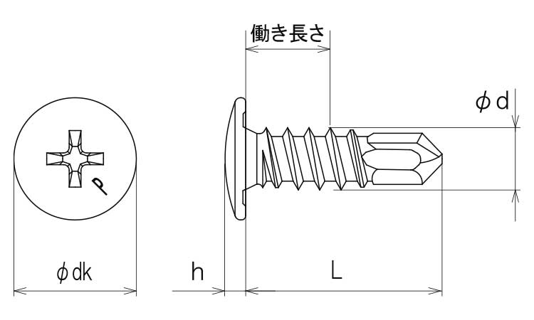ピアス(ウスト小頭)パック図面