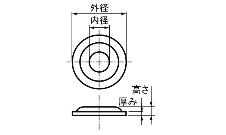 ピアスワッシャー図面
