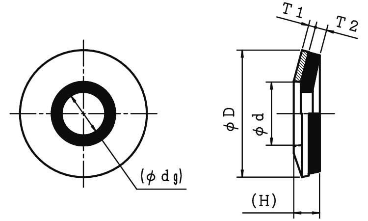 ＯＰＧボンデッドＷ　ＥＰＤＭ(黒)図面