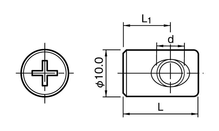 ＪＲＮ(＋)丸ナット　ムラコシ製図面