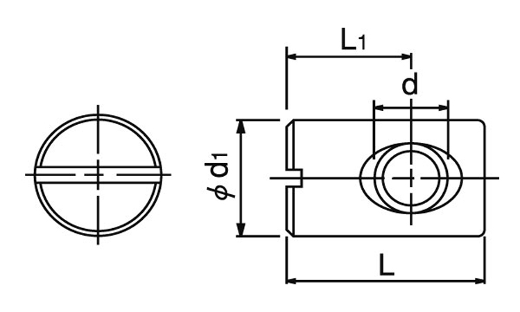 ＪＲＮ(－)丸ナット　ムラコシ製図面