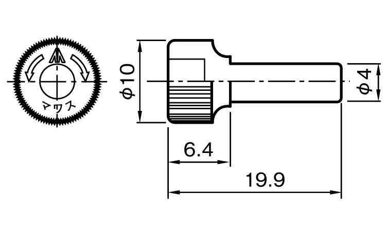 鬼目ダボＡ(オン)　ムラコシ製図面