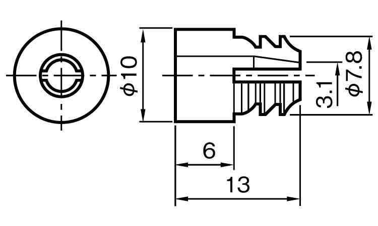 鬼目ダボＡ(メン)　ムラコシ製図面