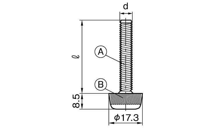 丸型アジャスターA　ムラコシ製図面