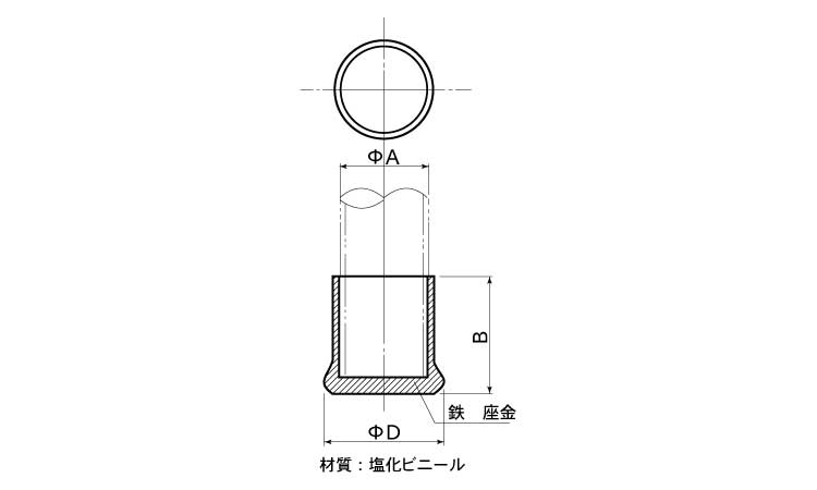 丸キャップ　CA－1図面