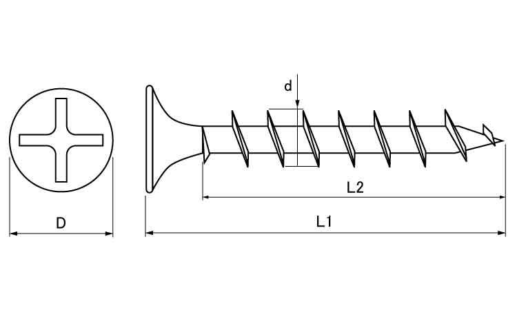 ニューコースラッパ(全ねじ)若井図面