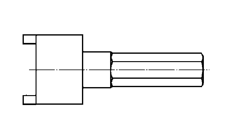 ツーホールナット用ビット図面
