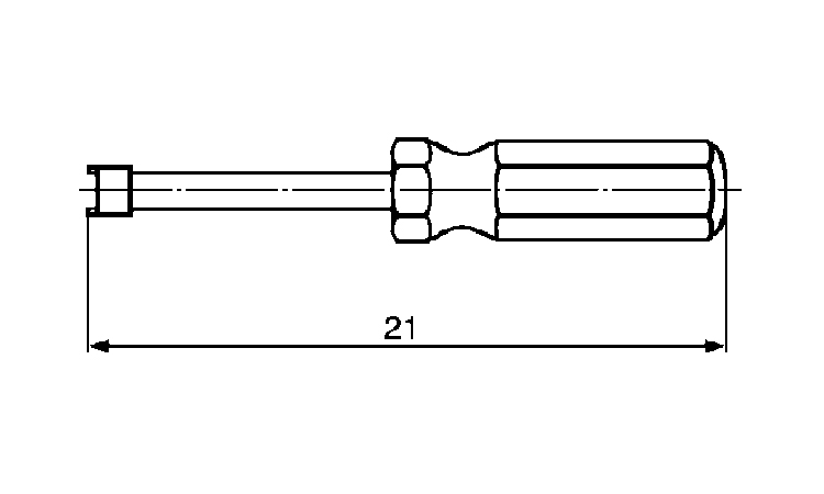 ツーホールナット用ドライバー図面