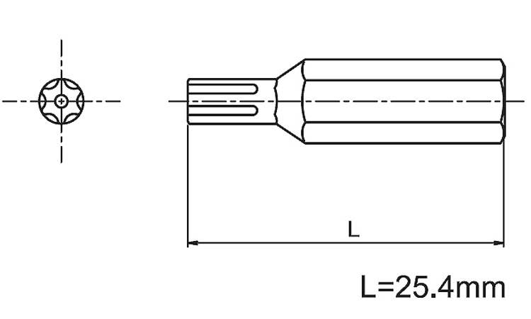 TRF専用工具TRX用ビット図面