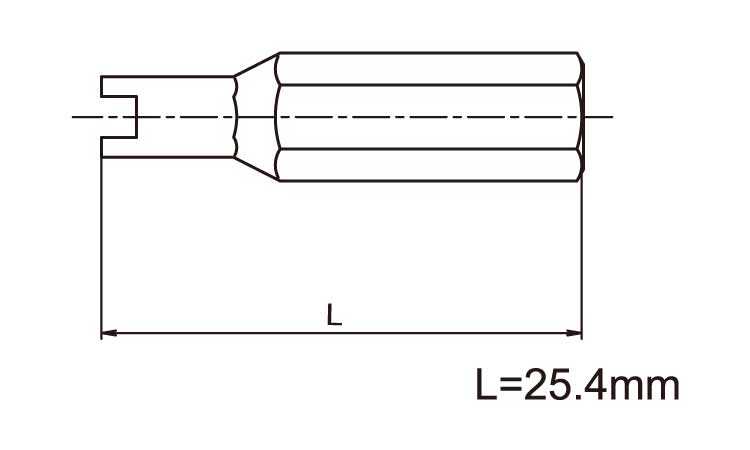 TRF専用工具ツーホール用ビット図面