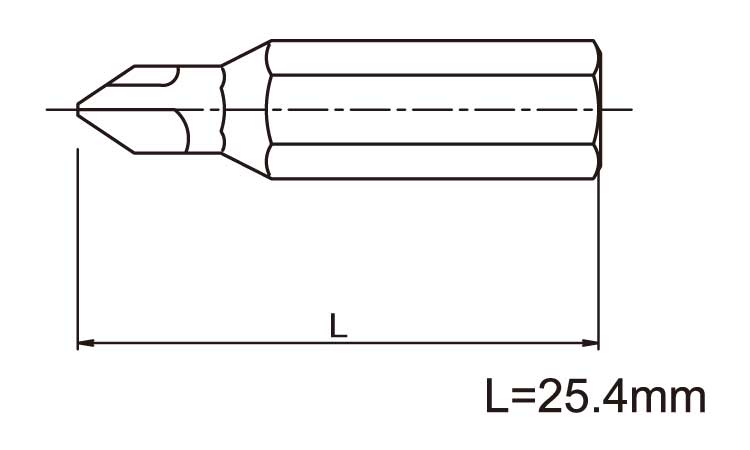 TRF工具トライウィング用ビット図面