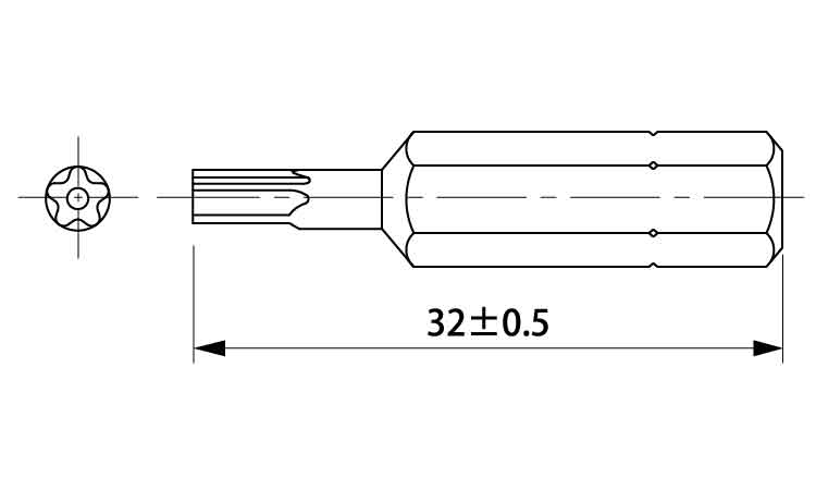 TRF工具5－ロブ梅花用ビット図面
