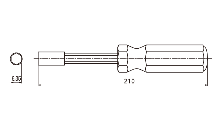 TRF工具マグネット付ドライバー図面