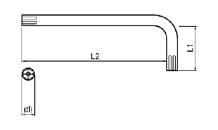 TRF専用工具TRX用Lレンチ図面
