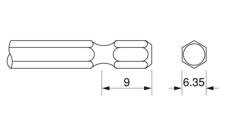 ペッタンコネジ用QSビット図面