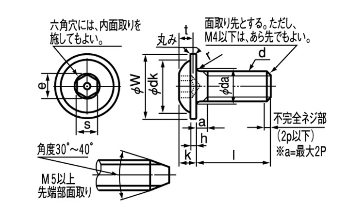 フランジボタンキャップ図面