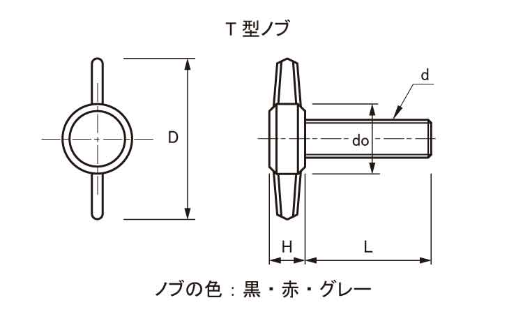 サムスクリュー(T赤)全ねじ図面