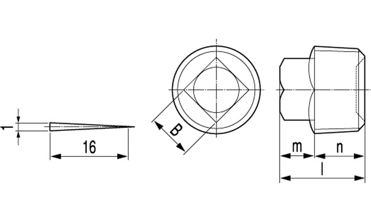 プラグーSH(四角頭)東工舎図面