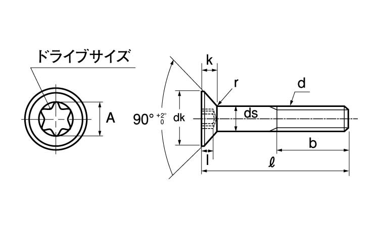 TORX皿CAP新JIS(日産)図面