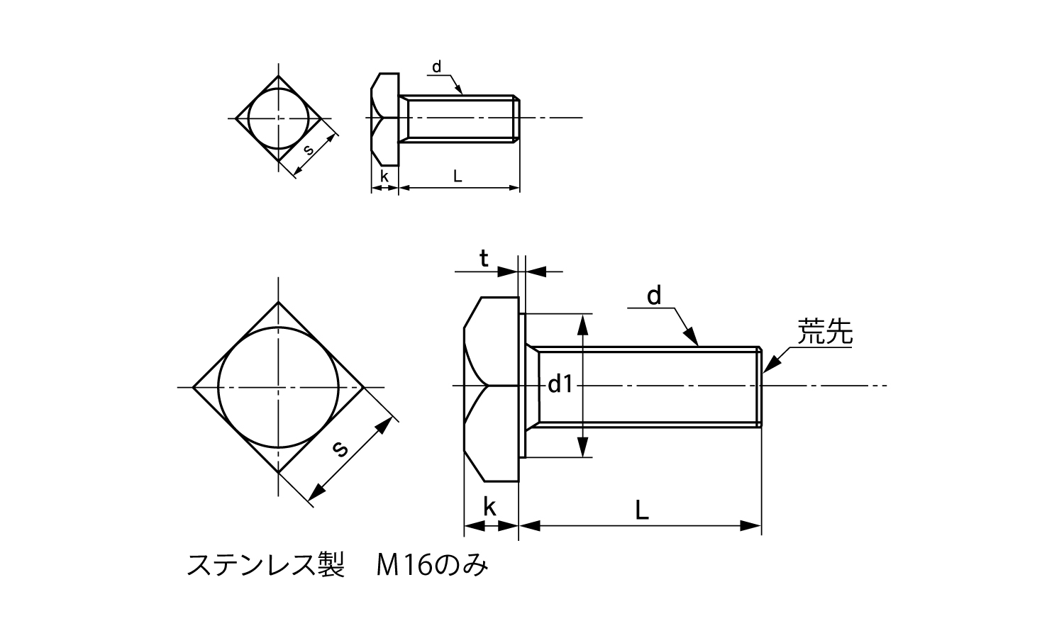 四角BT(全)JIS規格図面