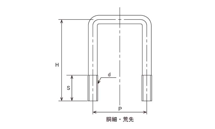 コの字BT100×100ウィット図面