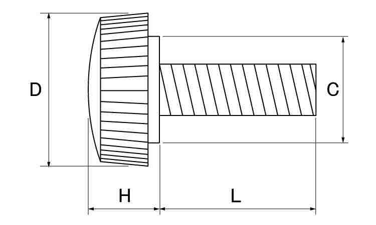 ナイロン化粧ネジ(黒)L1図面