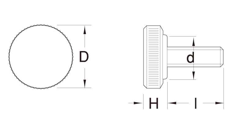 DCスクリュー(丸黒)図面