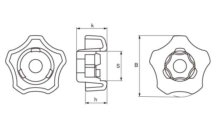 ノブスター(黒)図面