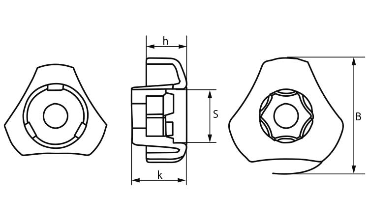 ノブスター　Aタイプ(オレンジ)図面