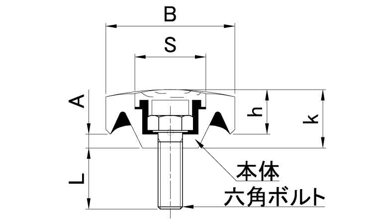ノブスター　Aタイプ(白)図面