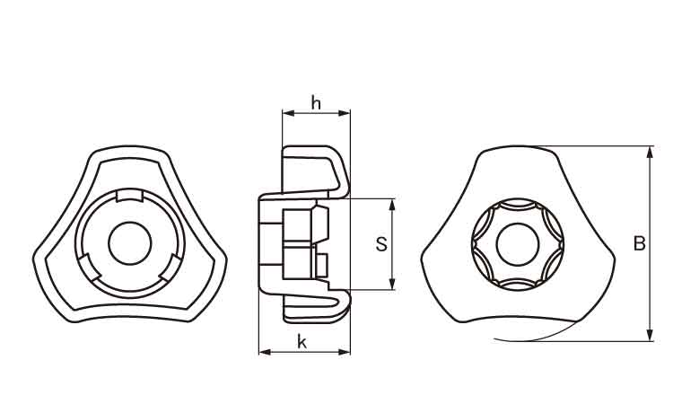 ノブスター　Aタイプ(黒)図面