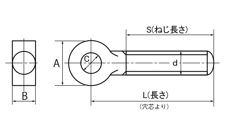 デンデンボルト(浪速鉄工製)図面