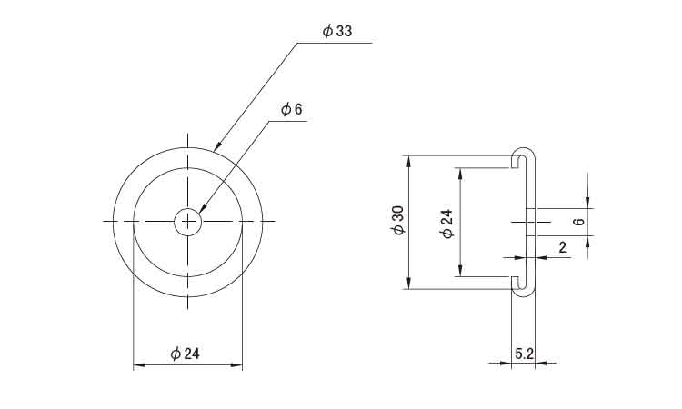 ゴム(白(アジャスト用)図面