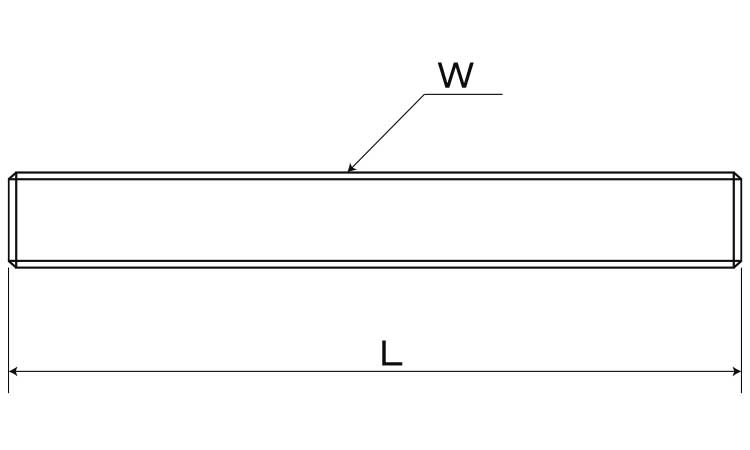 寸切(ウィット)平先図面
