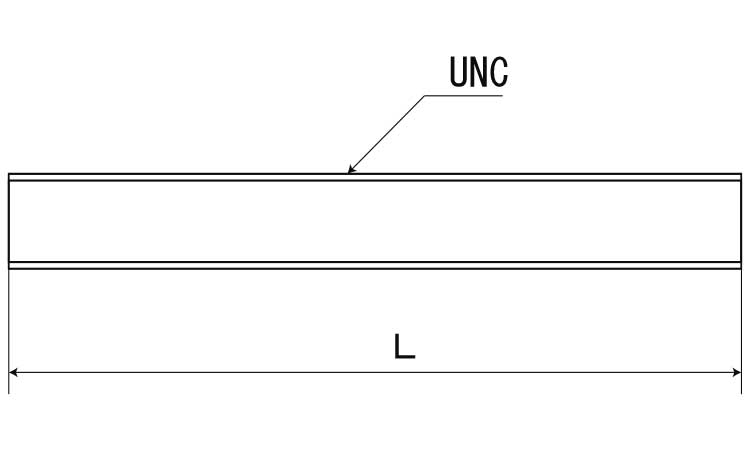寸切(UNC)荒先図面
